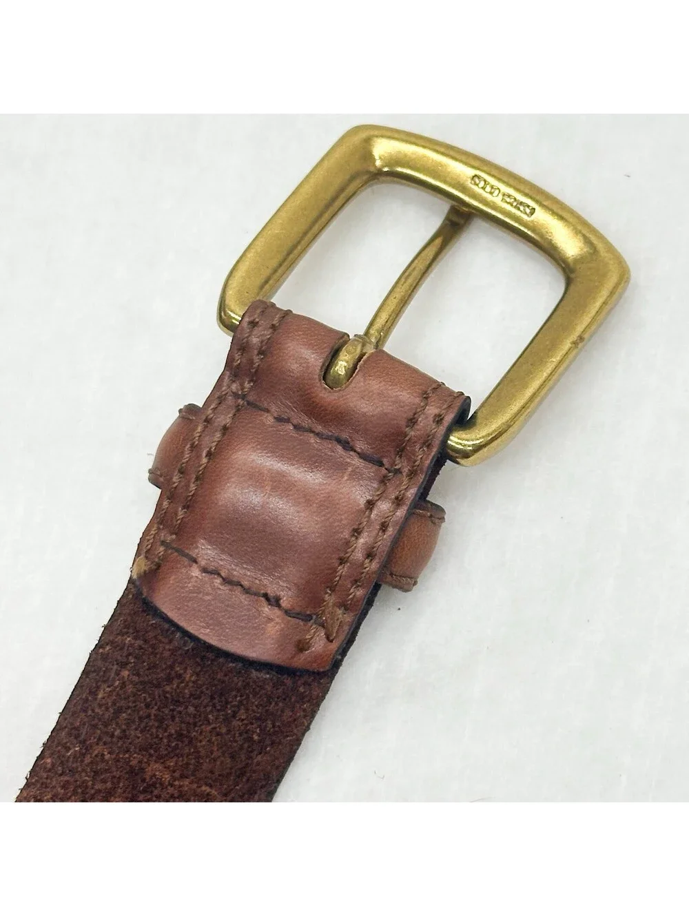 Brown Genuine Leather Top Grain Belt Men’s Size 36-38